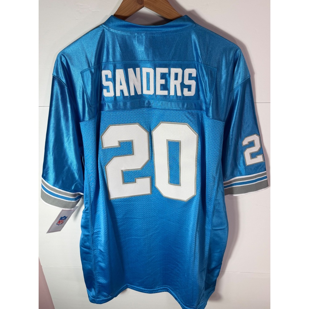 Mitchell & Ness Barry Sanders Detroit Lions 1996 Throwback Jersey Blue XL
